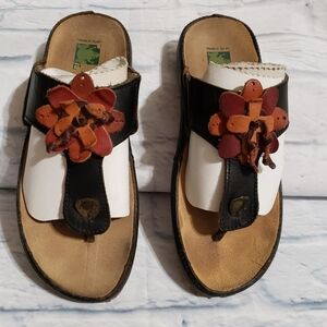 El Naturalista Sandals in Black & Browns Size 36